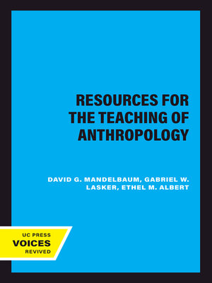 cover image of Resources for the Teaching of Anthropology